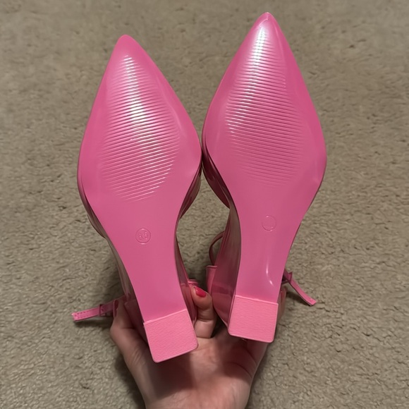 Madden Girl Womens Standout Patent Pointed Toe Wedge Heels Shoes Size 6.5 - Picture 6 of 7